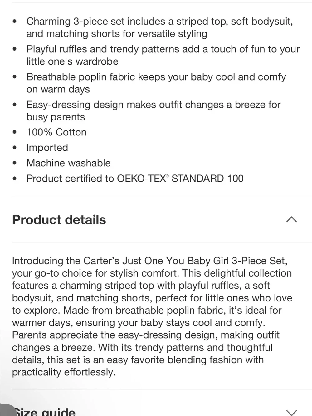 3 piece Carter's Pink Tank Top set & Fruit-Print Bodysuit